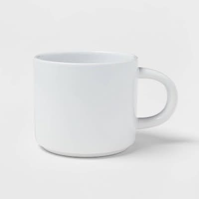 Threshold Stoneware Stella Mug 16 oz Capacity, White