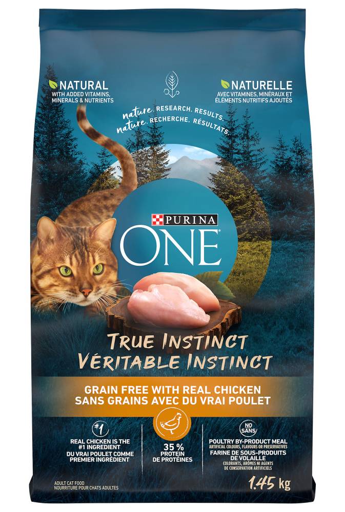 Purina one  nourriture pour chats - true instinct chicken dry cat food