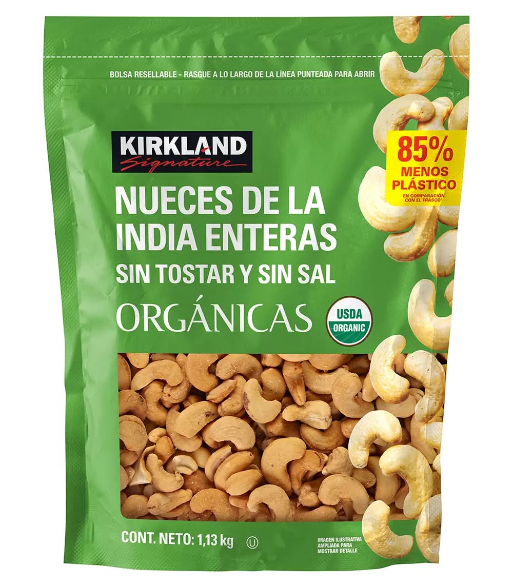 Kirkland Signature · Nueces de la india enteras orgánicas (1,13 kg)