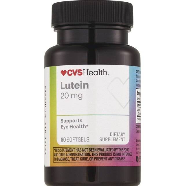 CVS Health Natural Lutein 20 mg Softgels