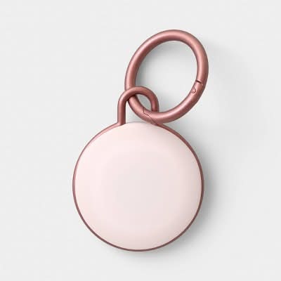 Heyday Airtag Silicone Keychain, Cosmetic Pink