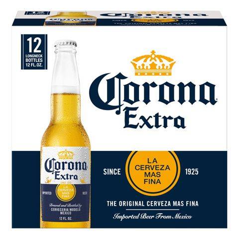 Corona Extra Beer 12 Pack 12oz Bottle