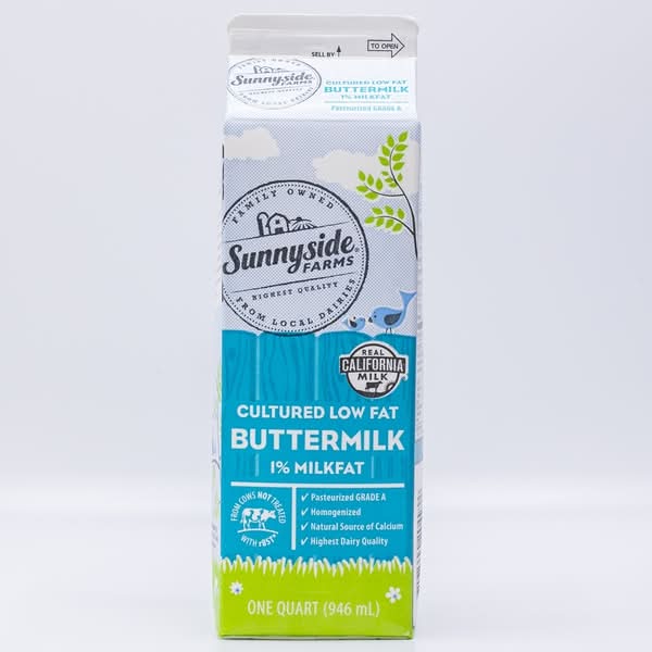 Sunnyside Farms Cultured Low Fat Buttermilk (1 qt)