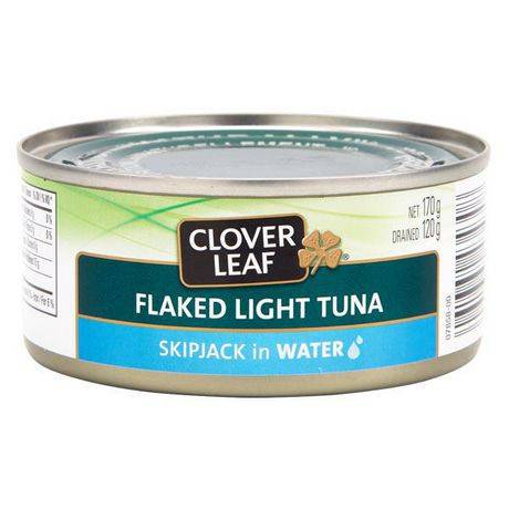 Clover leaf thon pâle émietté clover leaf, listao dans l’eau (170 g) - flaked light tuna skipjack in water (170 g)