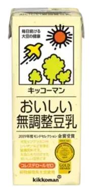 キッコーマン おいしい無調整豆乳 (200mL)