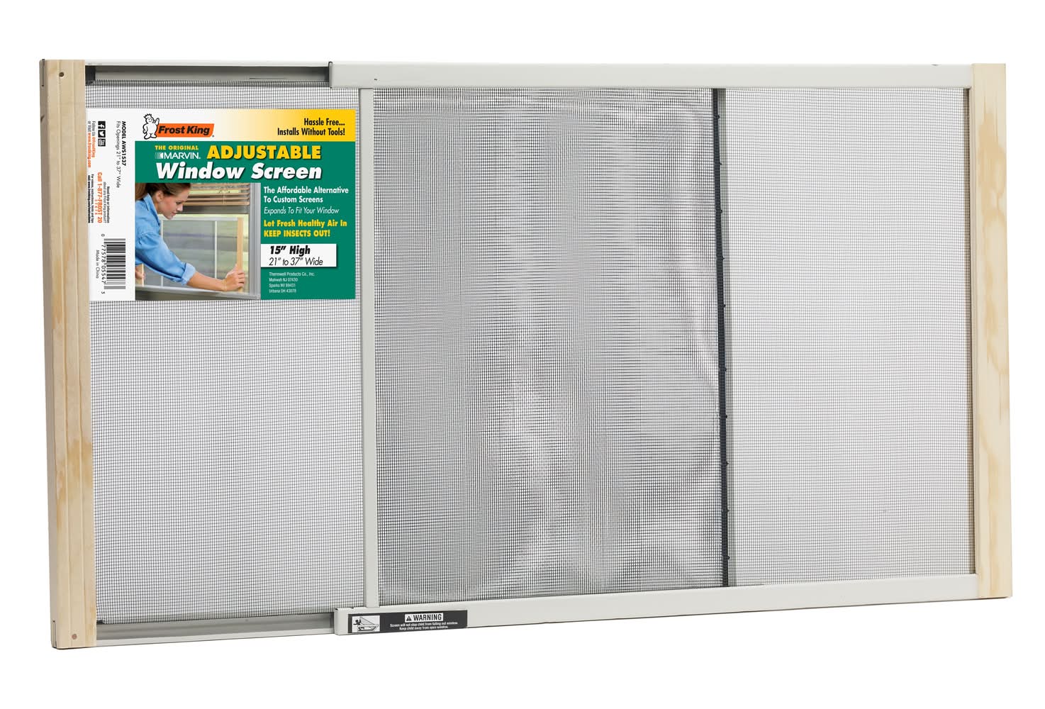 Frost King 37-in x 15-in Multiple colors/finishes Wood Frame Window Screen