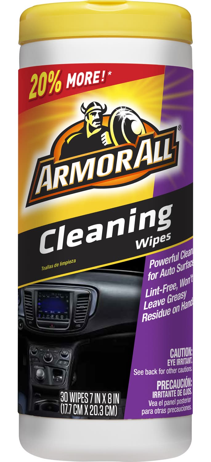 Armor All Leather/Rubber/Vinyl Cleaner Wipes 30 Ct