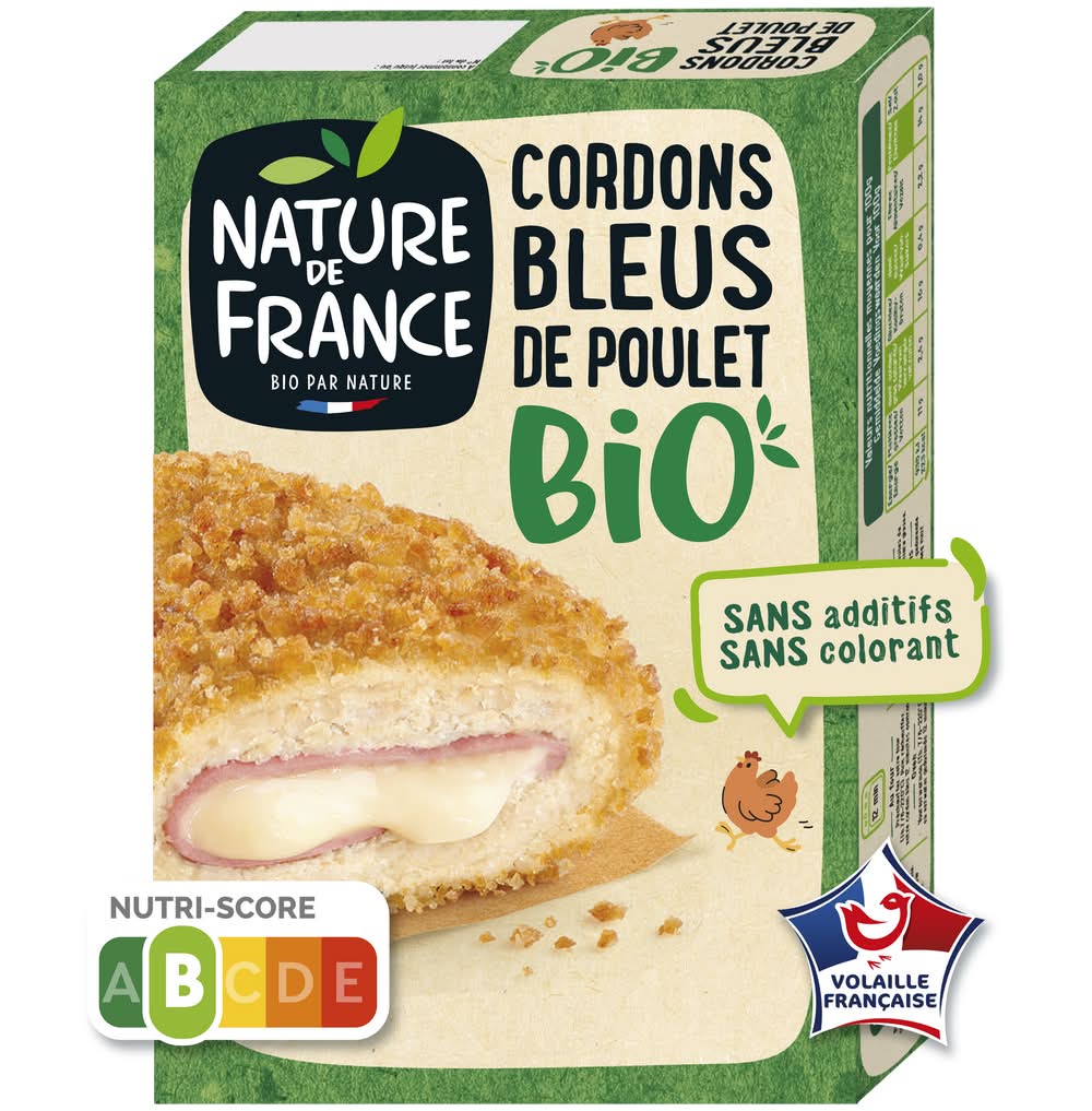 Nature de france - Cordons bleus bio de volaille (200g)