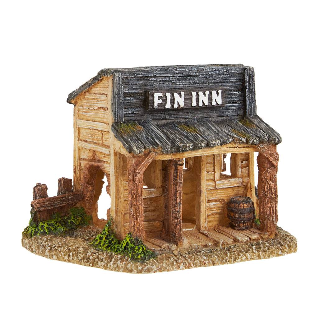 Top Fin Western Fish Inn Aquarium Ornament