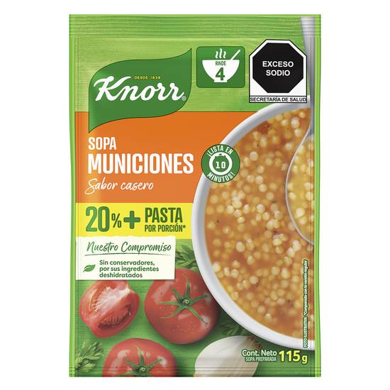 Knorr sopa de municiones (sobre 115 g)