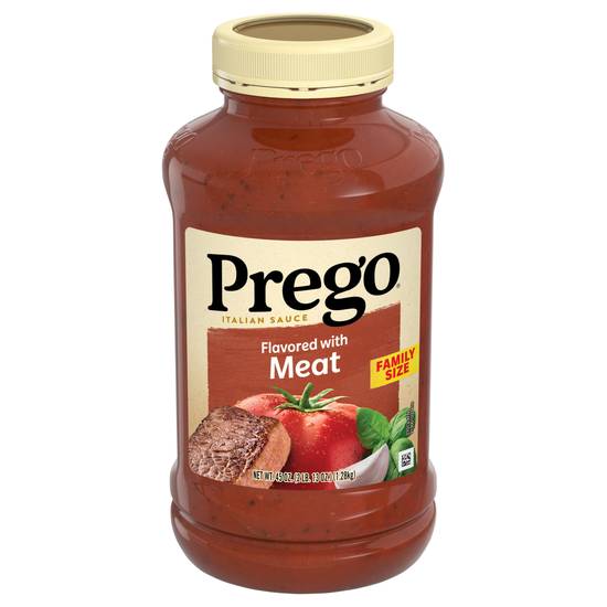 Prego Meat Flavored Family Size Italian Sauce