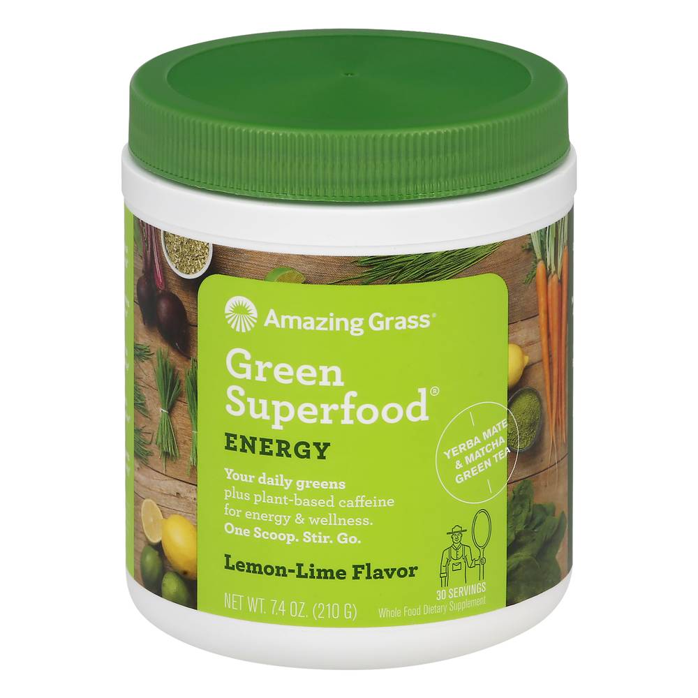 Amazing Grass Green Superfood Energy Lemon-Lime Dietary Supplements (7.4 oz)