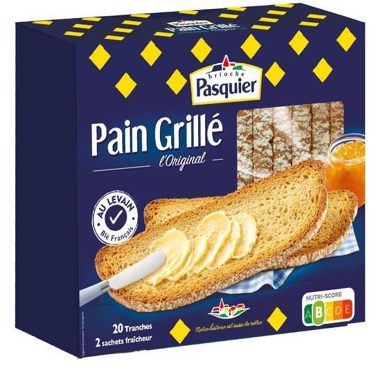 Pain grille l'original - brioche pasquier - 415g