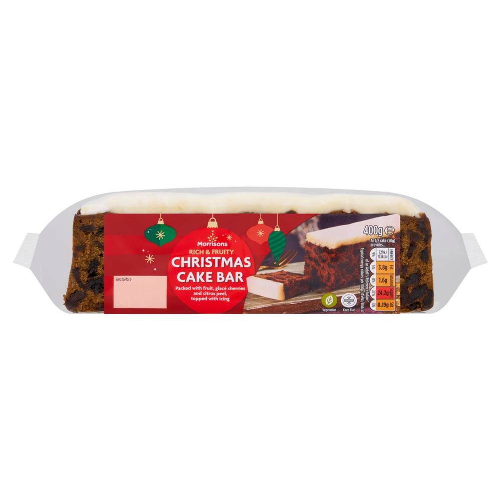 Morrisons Christmas Cake Bar (400g)