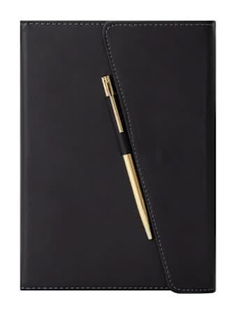 Slant Flap Journal Black
