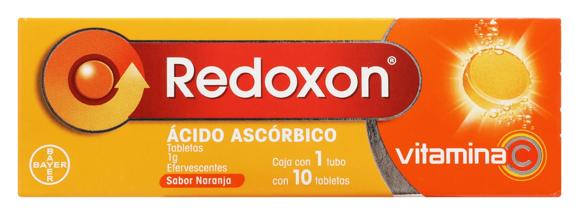 Redoxon · Vitamina c tabletas efervescentes 1 g, naranja (10 un)