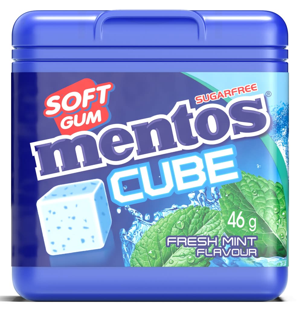 Mentos Cube Gum Ice Mint 46g