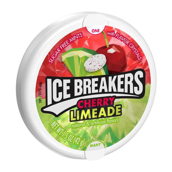 Ice Breakers Cherry Limeade Flavored Sugar Free Breath Mints, TIn, 1.5 oz
