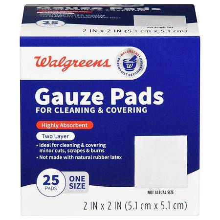 Walgreens Cleaning & Covering Gauze Pads (25 ct)