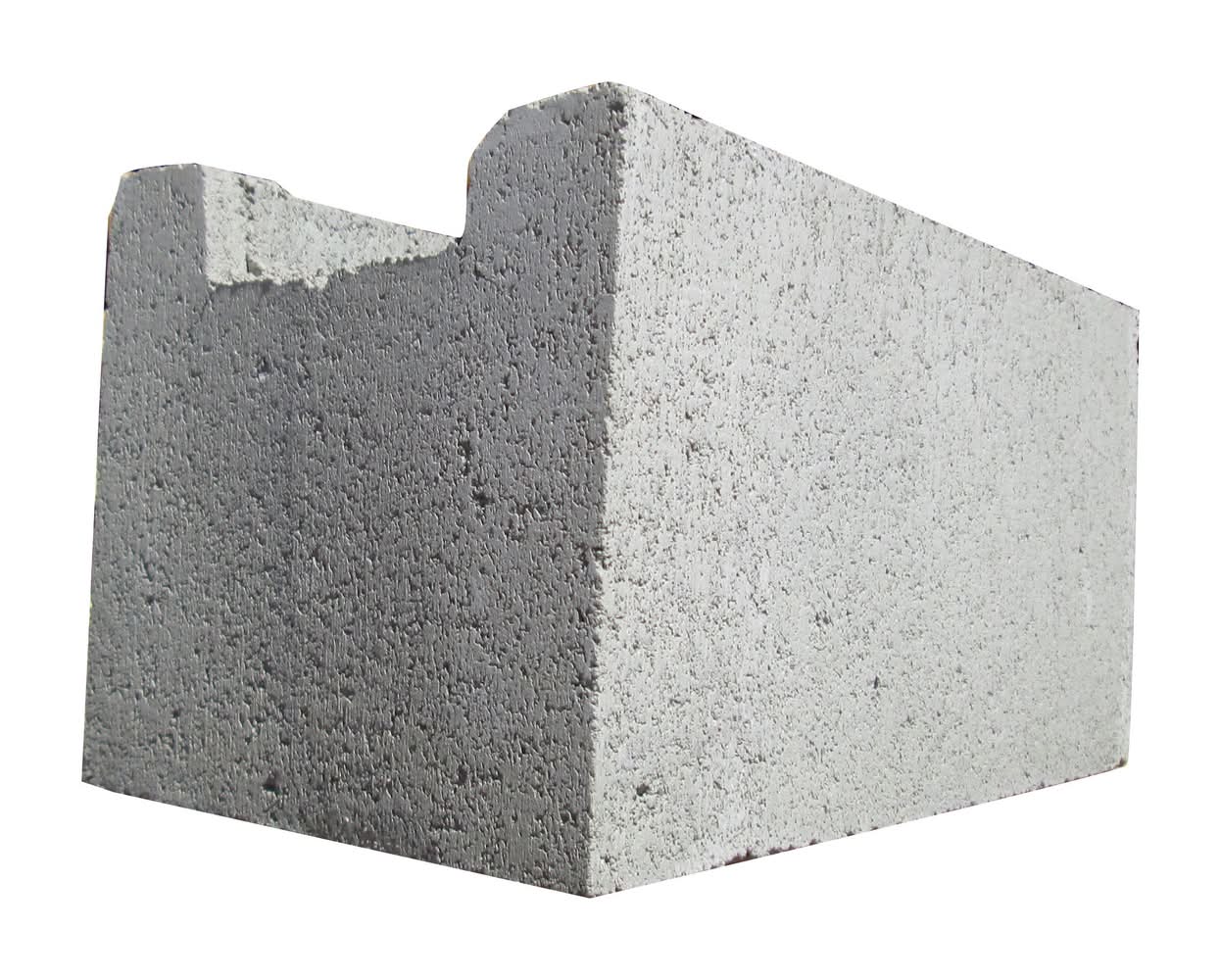 8-in W x 8-in H x 16-in L Cored Concrete Block