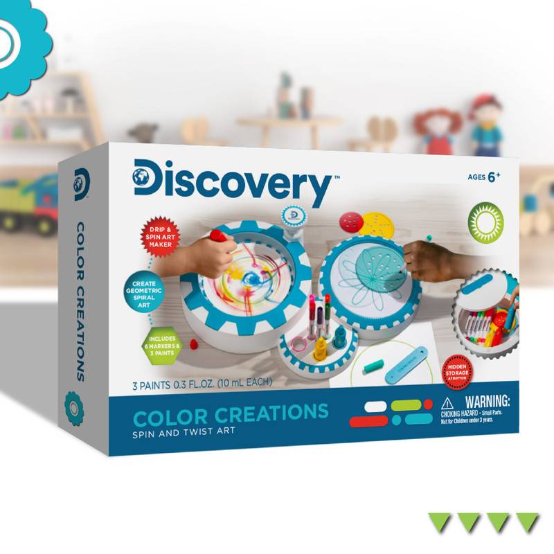 Discovery color creations arte de girar y girar