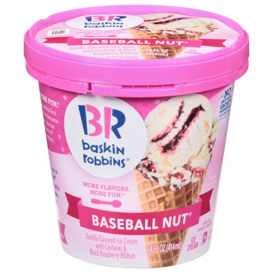 Baskin Robbins Baseball Nut Ice Cream