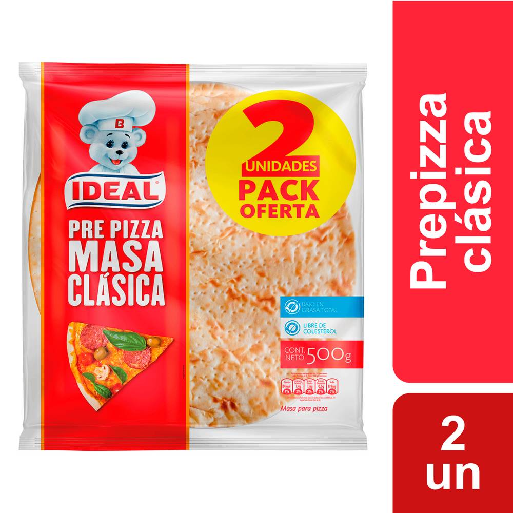 Ideal prepizza masa clásica (500 g)