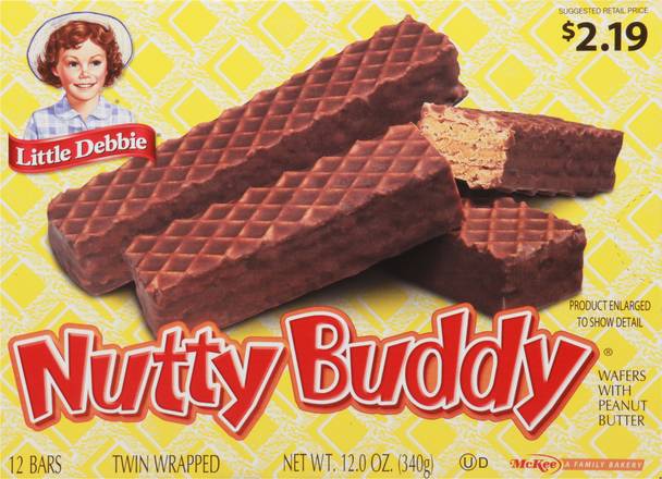 Little Debbie Nutty Buddy Wafer Bars (12 ct)