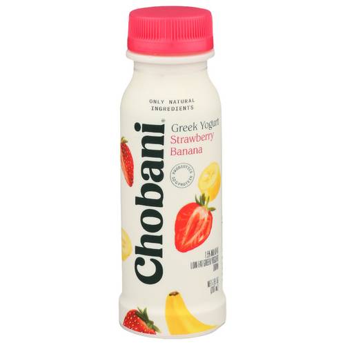 Chobani Strawberry Banana Lowfat Greek Yogurt Drink