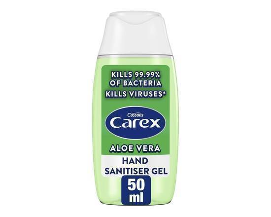 Carex Antibacterial Hand Sanitiser Gel Aloe Vera 50ml