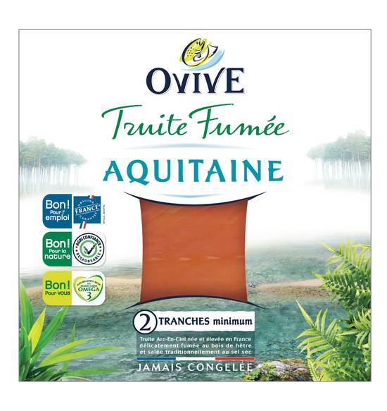 Truite fumée ovive aquitaine 2t 60g