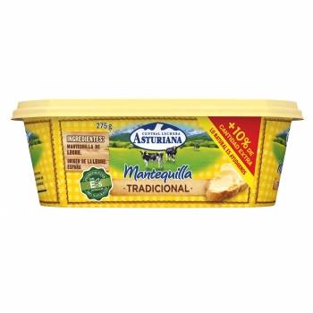 Mantequilla tradicional Central Lechera Asturiana 250 g.