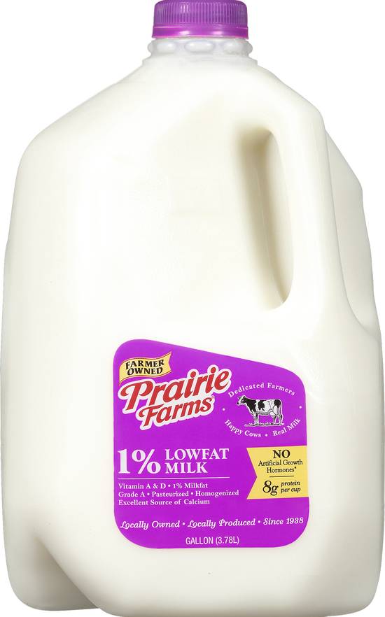Prairie Farms 1% Lowfat Milk (133.6 oz)