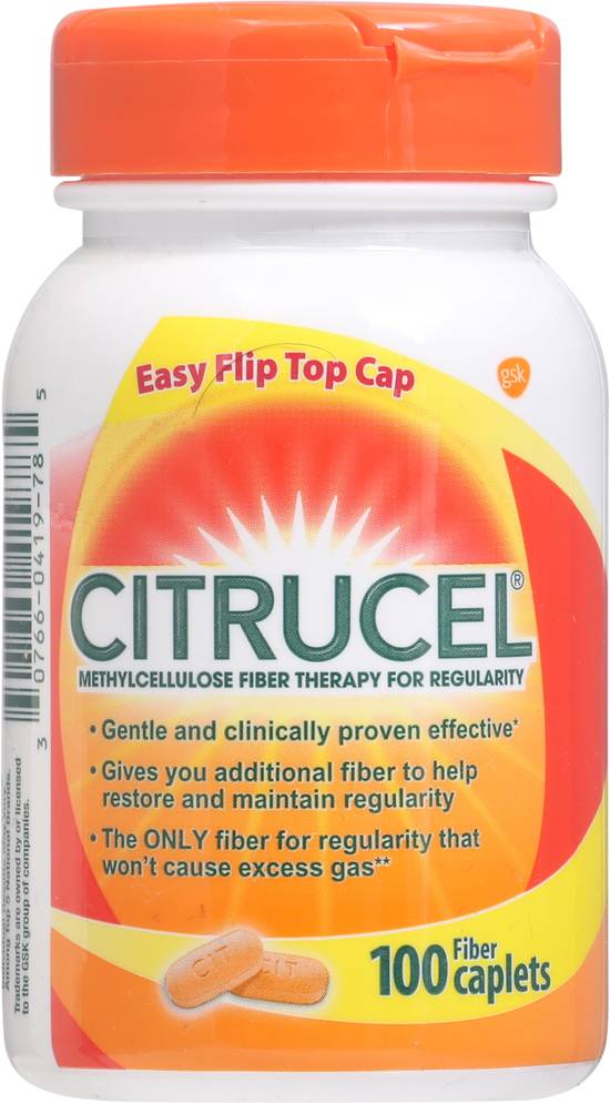 Citrucel Regularity Methylcellulose Fiber Therapy (100 ct)