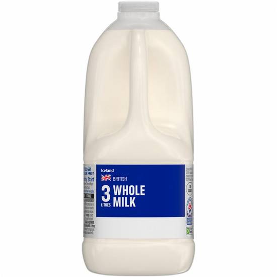 Iceland British Whole Milk (3 L)