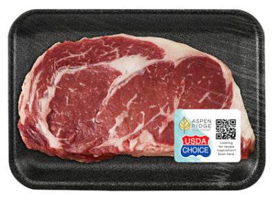 Aspen Ridge Choice Beef Ribeye Steak Boneless - 2 Lb