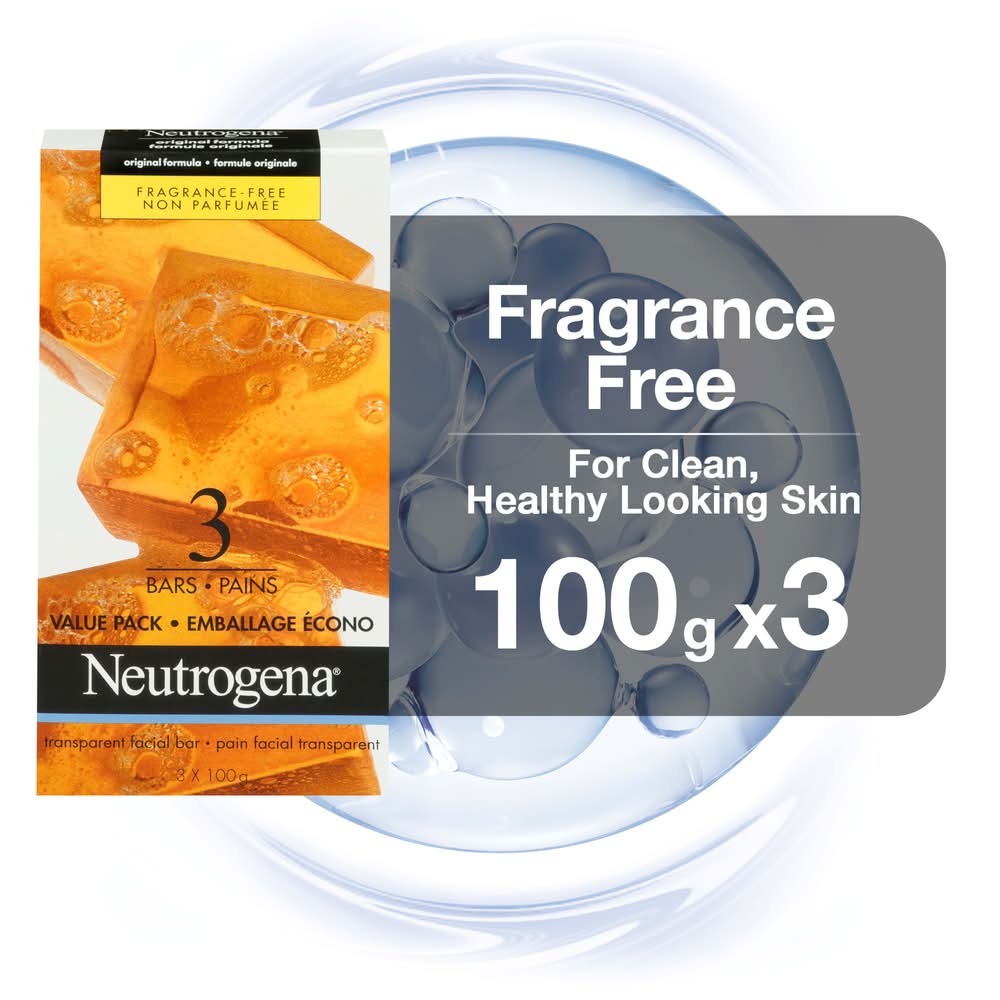 Neutrogena Facial Cleansing Bar Original (300 g, 3 ct)