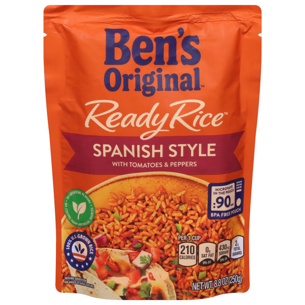 Ben's Original Ready Rice Spanish Style With Tomatoes & Peppers