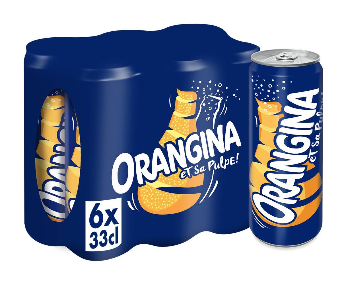 Orangina - Soda à l'orange avec sa pulpe (6 x 330ml)