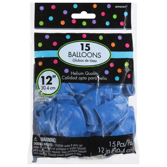 Amscan Bright Royal Balloons (12 inch /blue)