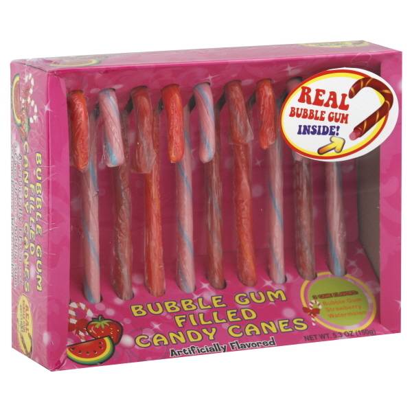 CVS Pharmacy Bubble Gum Filled Candy Canes (5.3 oz, 9 ct)