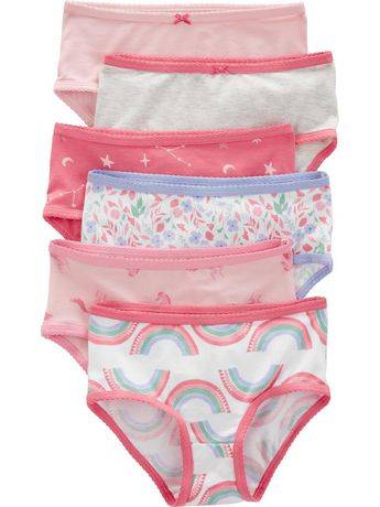 Carter’s Child of Mine Toddler Girls Underwear, Size 4-5, Pink (6 ct)