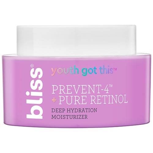 Bliss Youth Got This Prevent-4 + Pure Retinol Deep Hydration Moisturizer, Fragrance Free Fragrance Free - 1.7 fl oz