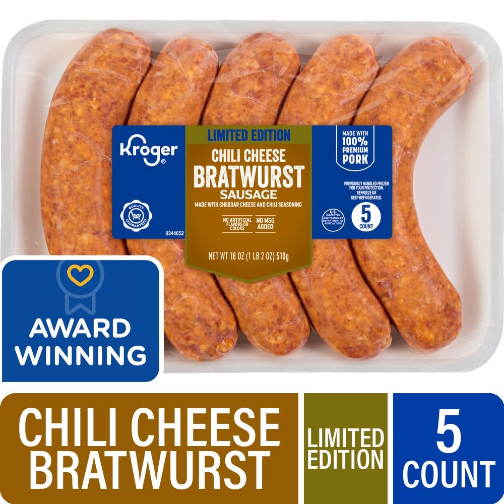 Kroger® Limited Edition Chili Cheese Bratwurst