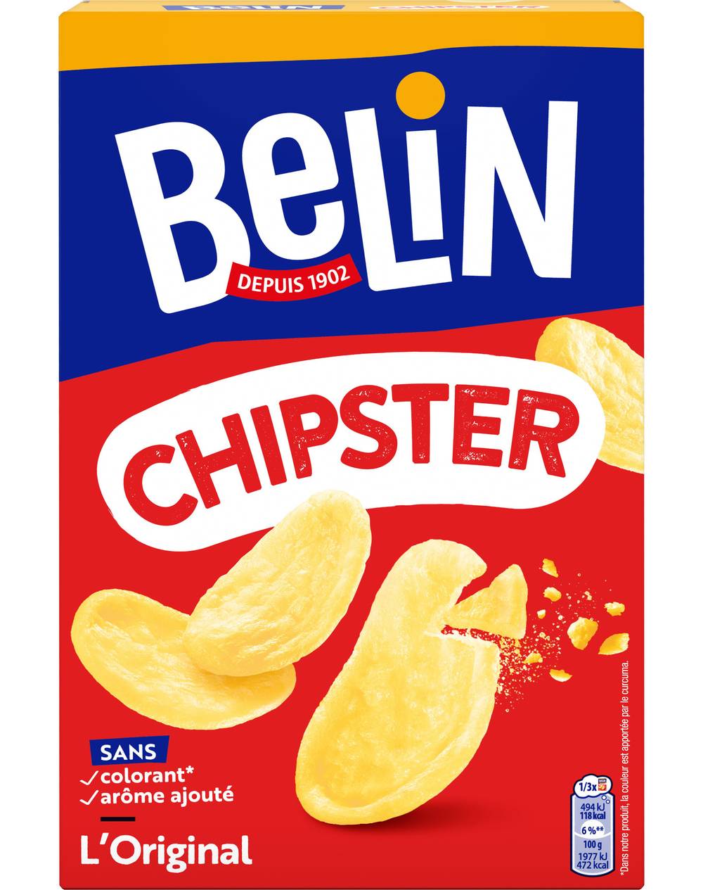 Belin - Chipster biscuits apéritifs soufflés et salés (75g)