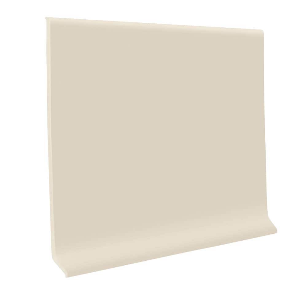 Flexco Almond 0.125-in T x 4-in W x 48-in L Thermoplastic Rubber Wall Base | F40CT3P022