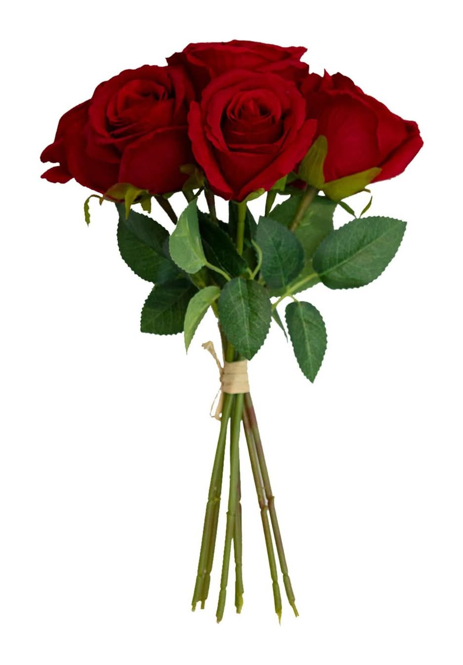 30cm Red Rose Artificial Flower Posy