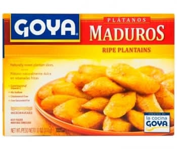 Plátano maduro en tajadas congeladas Goya 311 g.