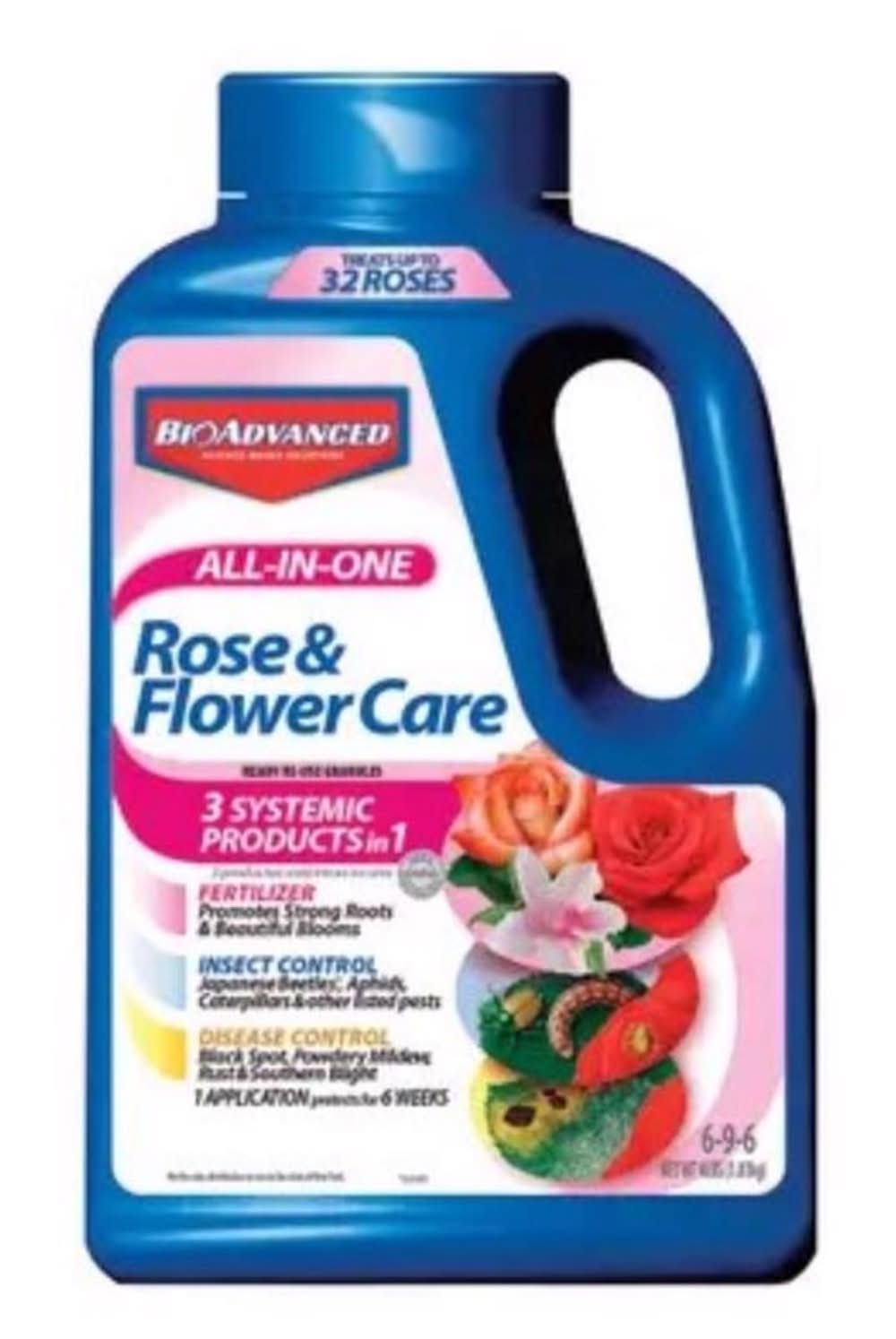 Bioadvanced All-In-One Granules Rose And Flower Plant Food 4 Lb