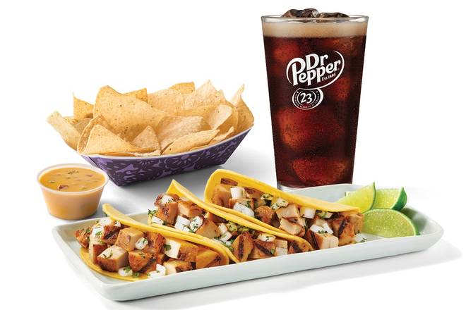 Chicken Fajita Street Taco Combo